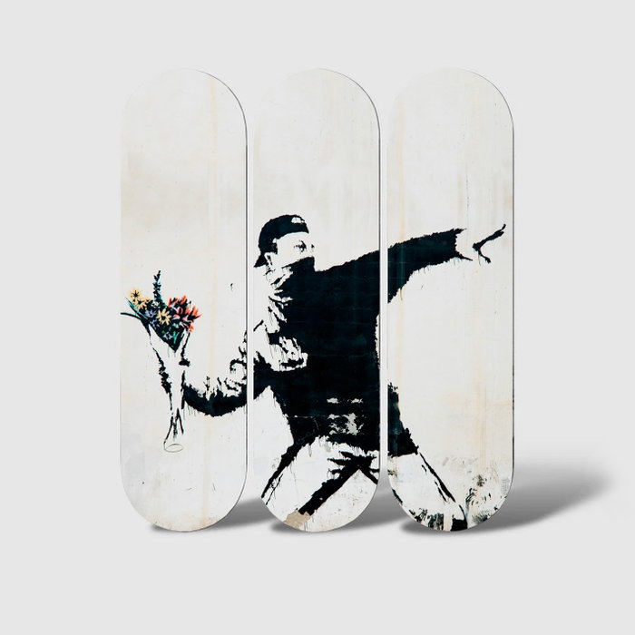 Wallity Cuadro Decorativo de MDF Multicolor (3 Piezas)